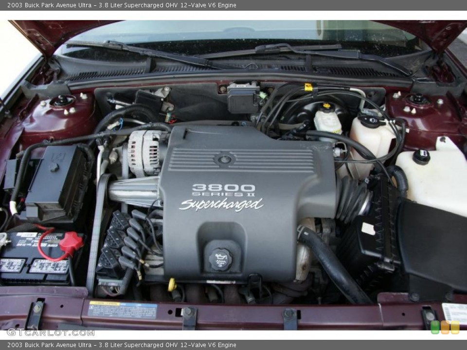 3.8 Liter Supercharged OHV 12-Valve V6 Engine for the 2003 Buick Park Avenue #46362218