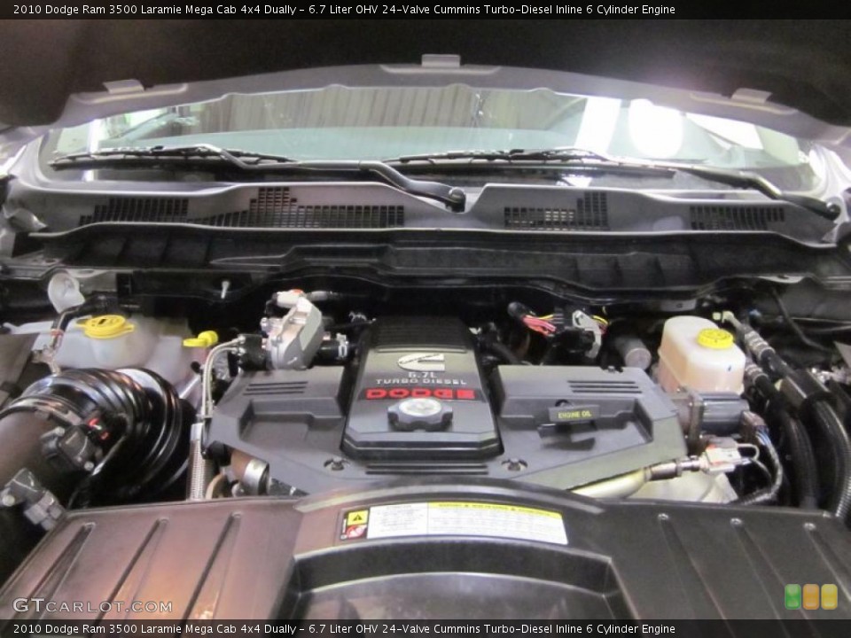 6.7 Liter OHV 24-Valve Cummins Turbo-Diesel Inline 6 Cylinder Engine for the 2010 Dodge Ram 3500 #46371636