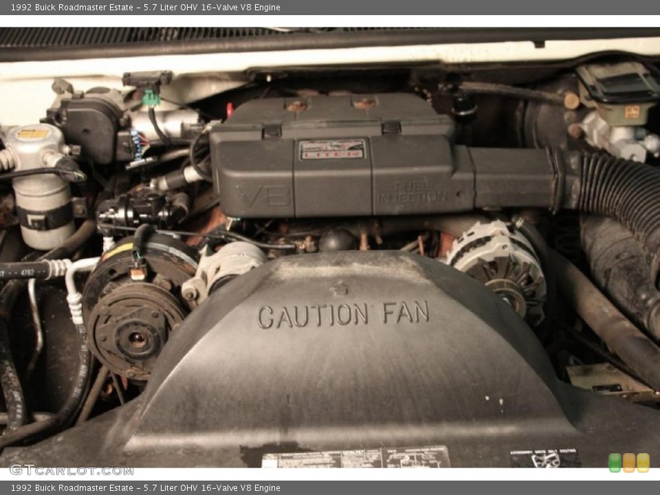5.7 Liter OHV 16-Valve V8 Engine for the 1992 Buick Roadmaster #46374450