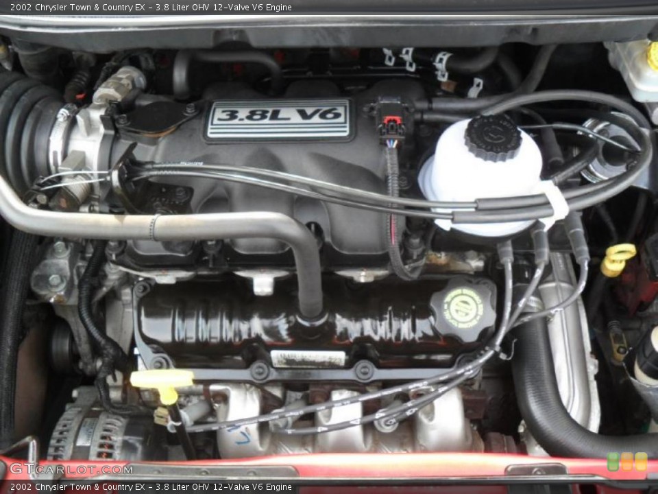 3.8 Liter OHV 12-Valve V6 2002 Chrysler Town & Country Engine
