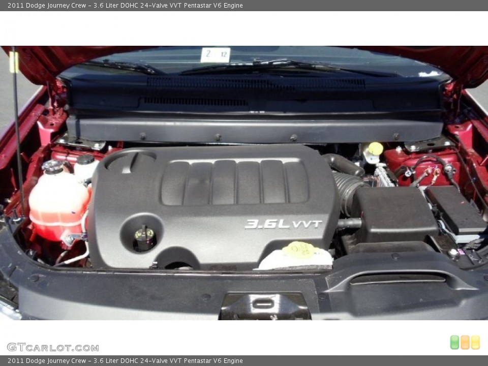 3.6 Liter DOHC 24-Valve VVT Pentastar V6 Engine for the 2011 Dodge Journey #46383165
