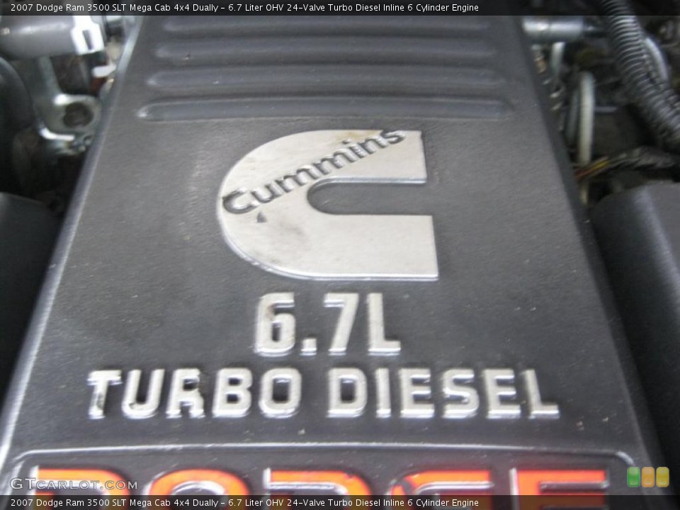 6.7 Liter OHV 24-Valve Turbo Diesel Inline 6 Cylinder Engine for the 2007 Dodge Ram 3500 #46399506