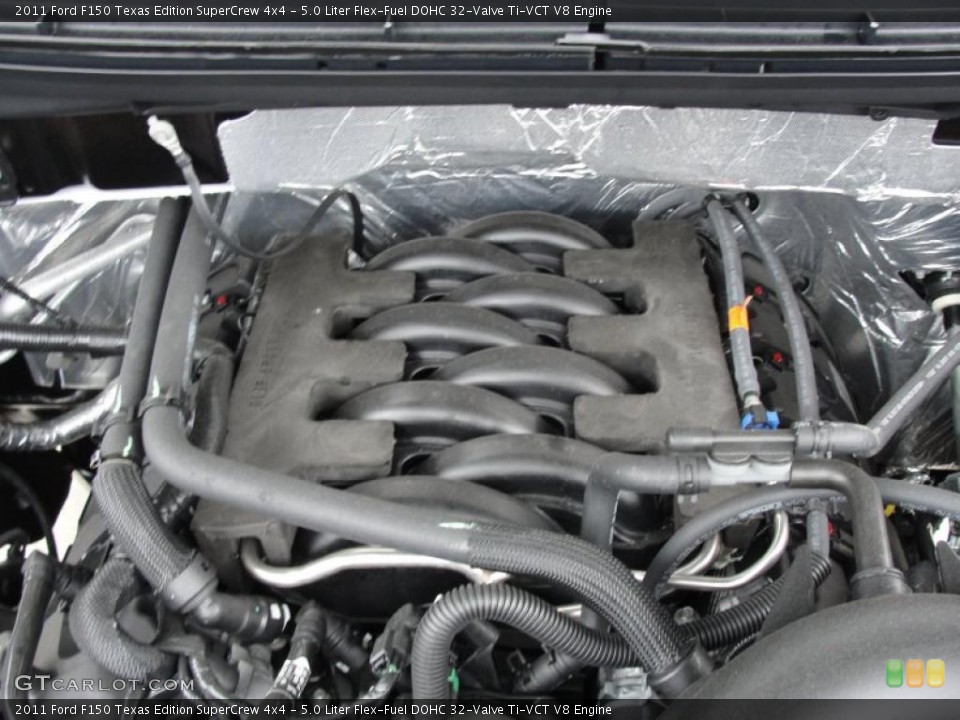 5.0 Liter Flex-Fuel DOHC 32-Valve Ti-VCT V8 Engine for the 2011 Ford F150 #46406403