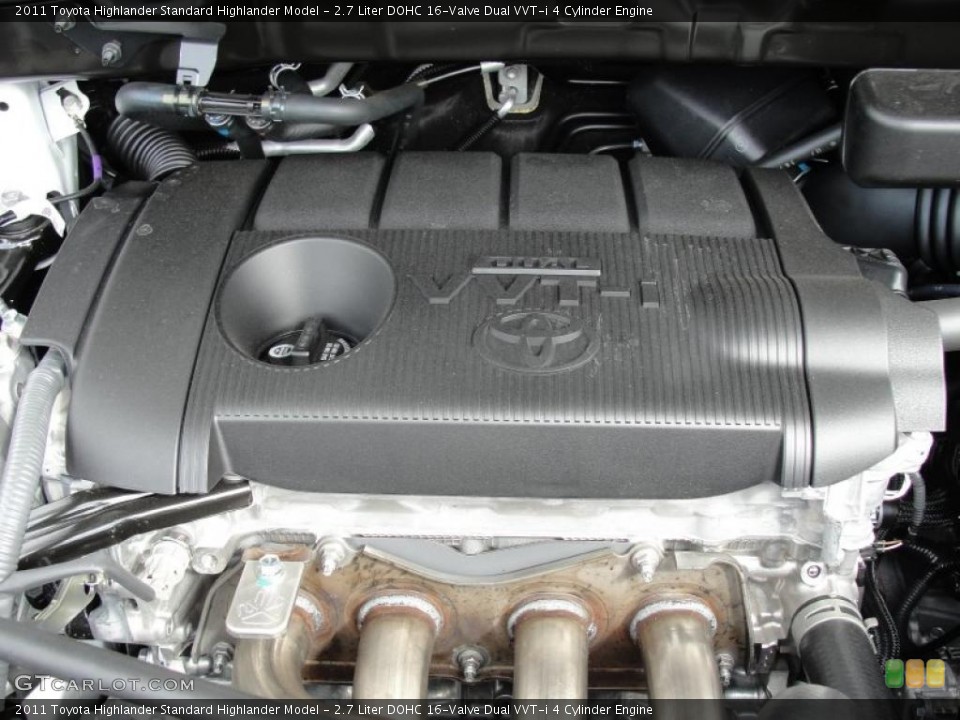 2.7 Liter DOHC 16-Valve Dual VVT-i 4 Cylinder Engine for the 2011 Toyota Highlander #46409556
