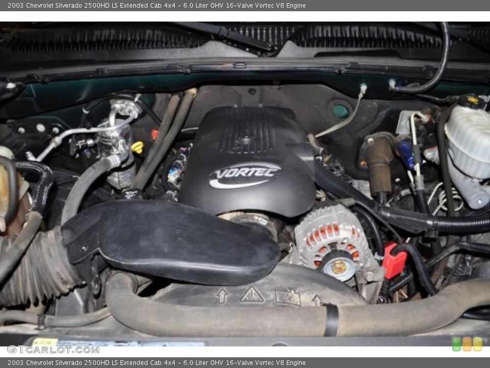 6.0 Liter OHV 16-Valve Vortec V8 Engine for the 2003 Chevrolet Silverado 2500HD #46418295