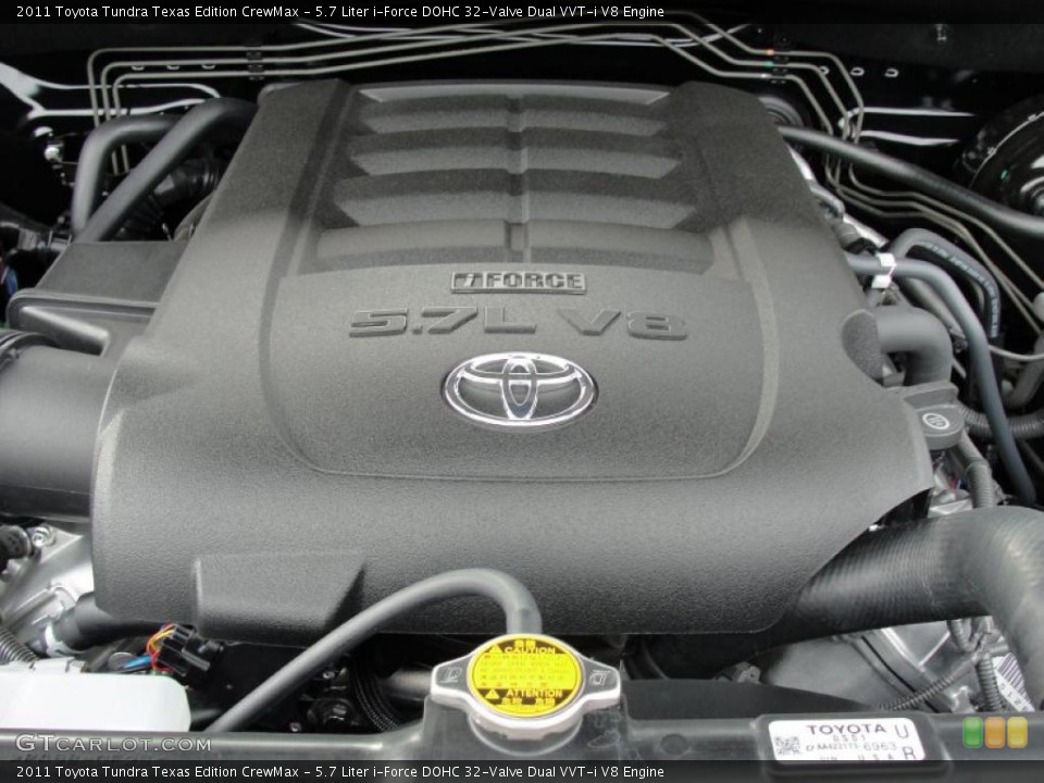 5.7 Liter i-Force DOHC 32-Valve Dual VVT-i V8 Engine for the 2011 Toyota Tundra #46420635