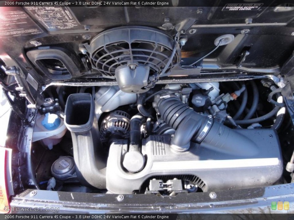 3.8 Liter DOHC 24V VarioCam Flat 6 Cylinder Engine for the 2006 Porsche 911 #46431069