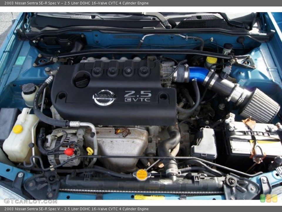 2.5 Liter DOHC 16-Valve CVTC 4 Cylinder Engine for the 2003 Nissan Sentra #46432590