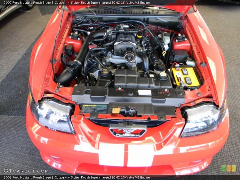 4.6 Liter Roush Supercharged SOHC 16-Valve V8 Engine for the 2002 Ford Mustang #46432986