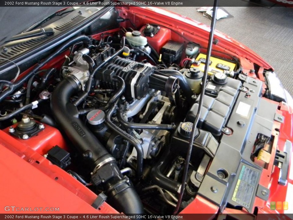 4.6 Liter Roush Supercharged SOHC 16-Valve V8 Engine for the 2002 Ford Mustang #46433078