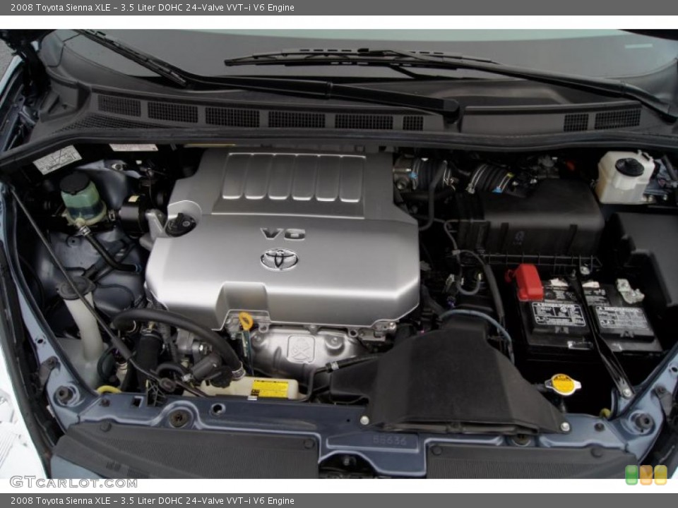 3.5 Liter DOHC 24-Valve VVT-i V6 Engine for the 2008 Toyota Sienna #46434076