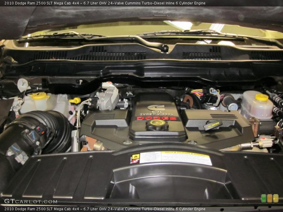 6.7 Liter OHV 24-Valve Cummins Turbo-Diesel Inline 6 Cylinder Engine for the 2010 Dodge Ram 2500 #46436646