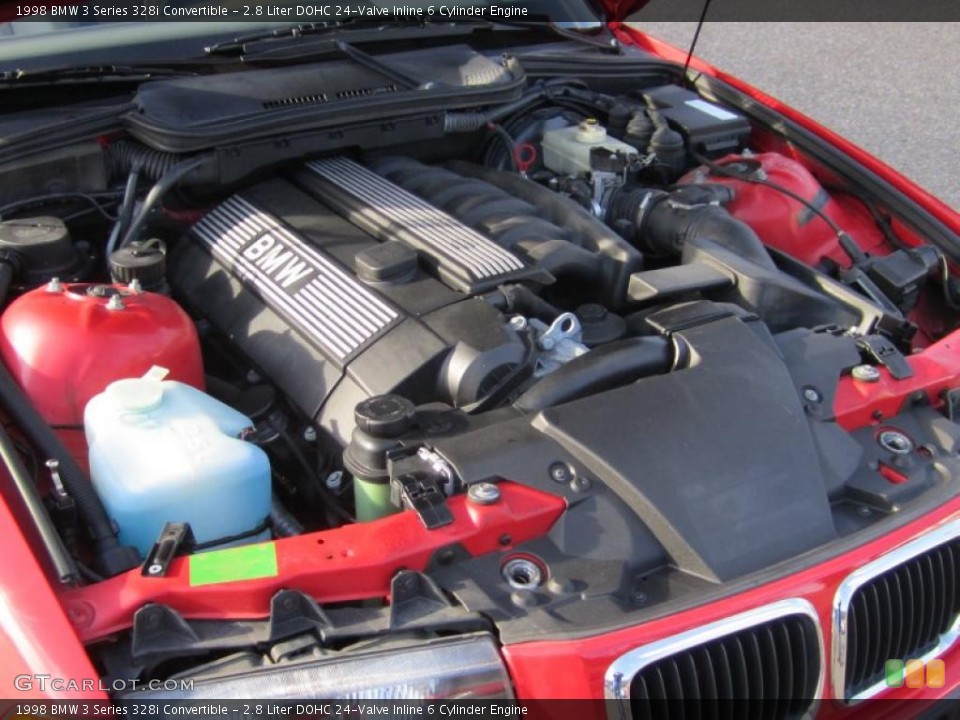 2.8 Liter DOHC 24-Valve Inline 6 Cylinder 1998 BMW 3 Series Engine