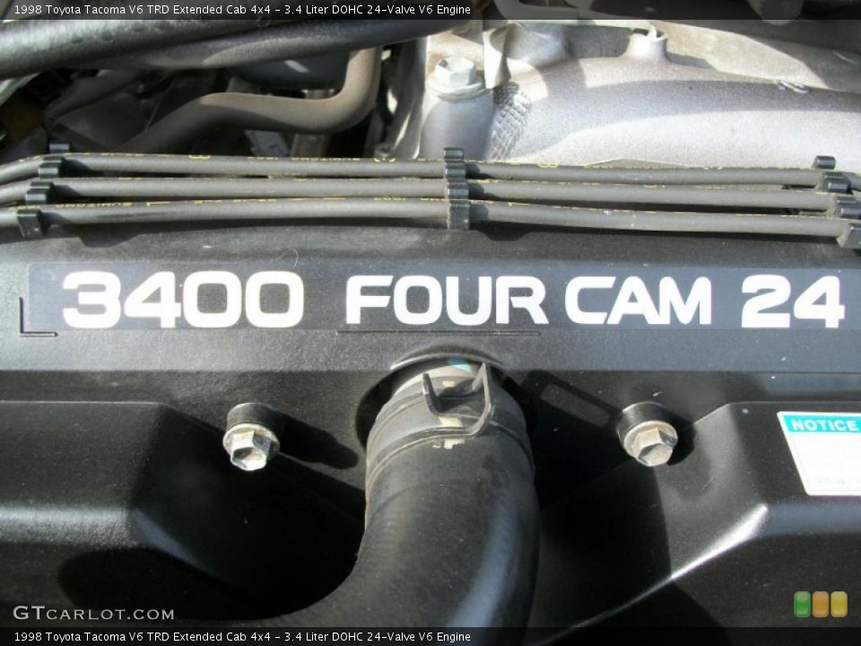 3.4 Liter DOHC 24-Valve V6 Engine for the 1998 Toyota Tacoma #46446180