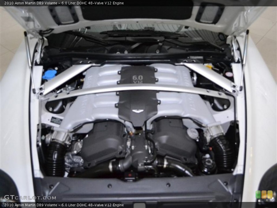 6.0 Liter DOHC 48-Valve V12 2010 Aston Martin DB9 Engine