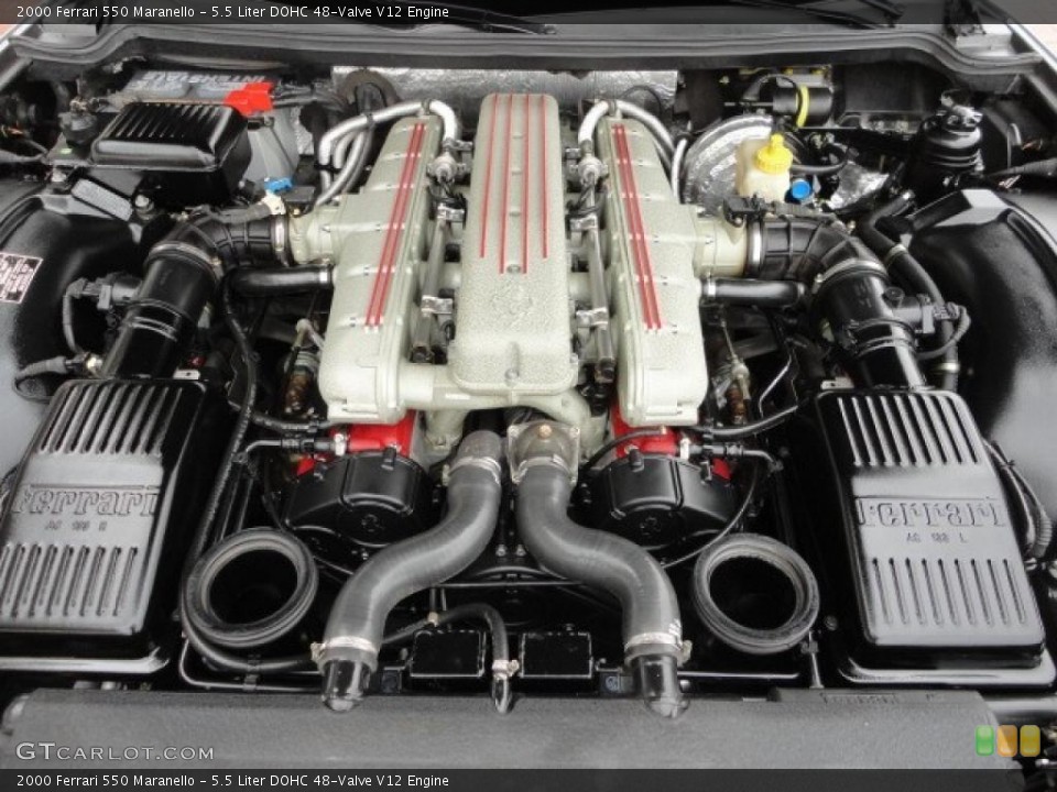 5.5 Liter DOHC 48-Valve V12 Engine for the 2000 Ferrari 550 #46460301