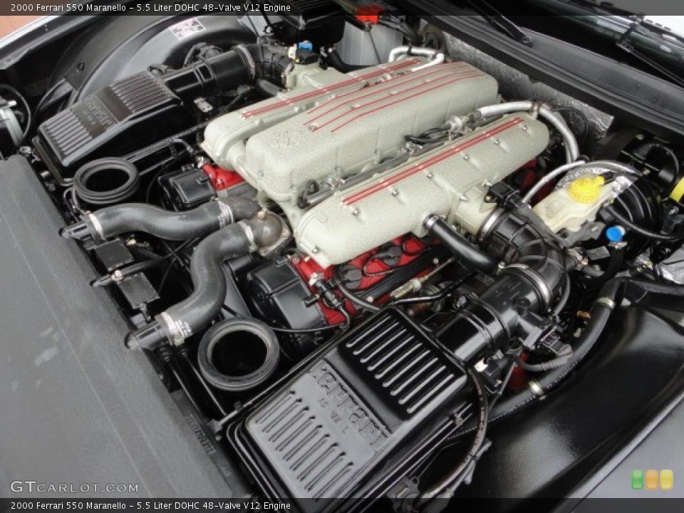5.5 Liter DOHC 48-Valve V12 Engine for the 2000 Ferrari 550 #46460319