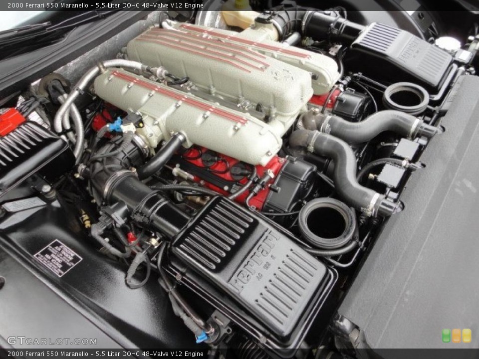 5.5 Liter DOHC 48-Valve V12 Engine for the 2000 Ferrari 550 #46460340