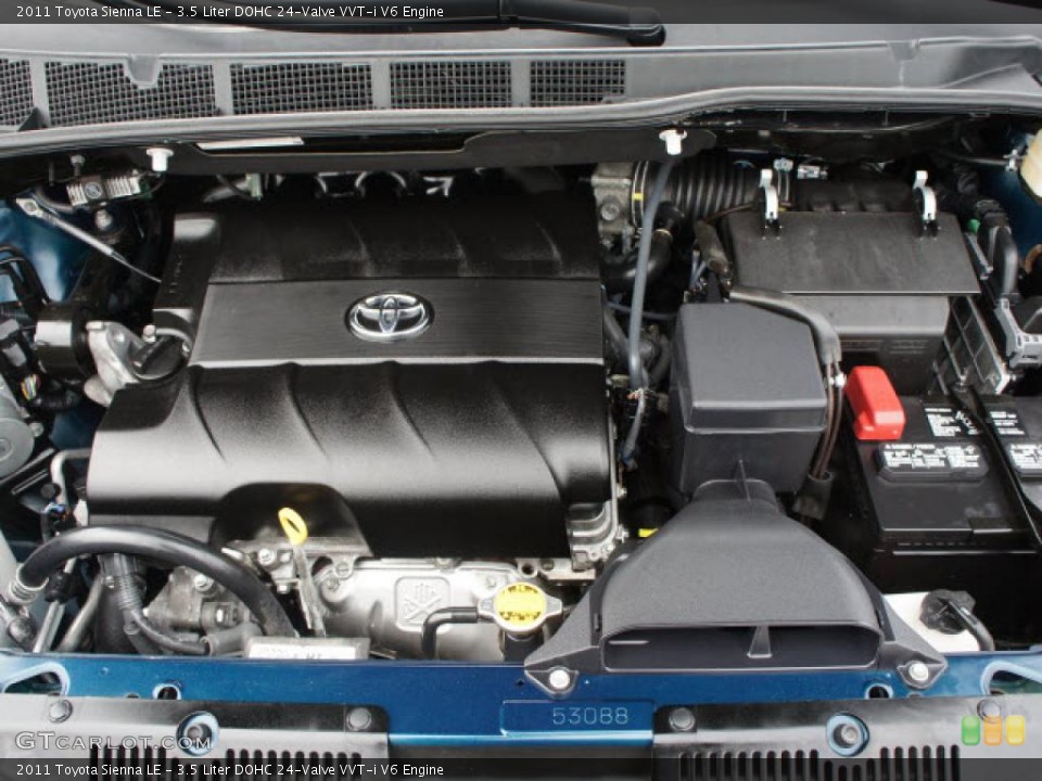 3.5 Liter DOHC 24-Valve VVT-i V6 Engine for the 2011 Toyota Sienna #46461132