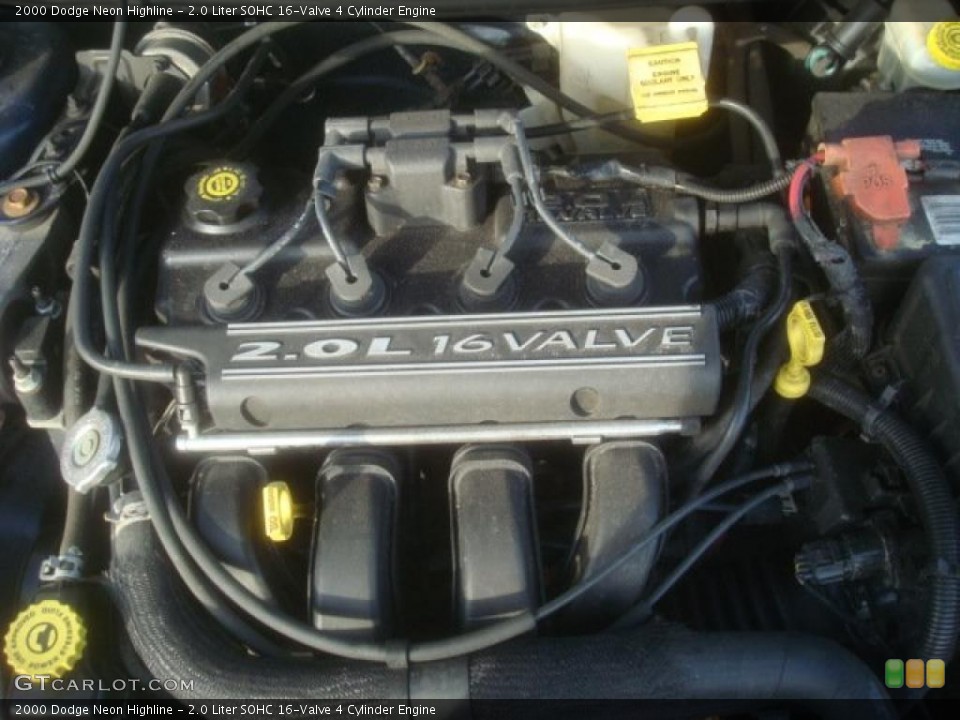 2.0 Liter SOHC 16-Valve 4 Cylinder Engine for the 2000 Dodge Neon #46464789