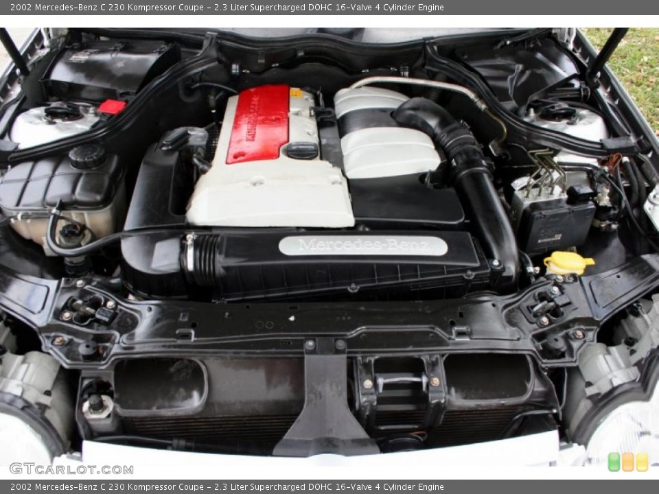 2.3 Liter Supercharged DOHC 16-Valve 4 Cylinder Engine for the 2002 Mercedes-Benz C #46470504