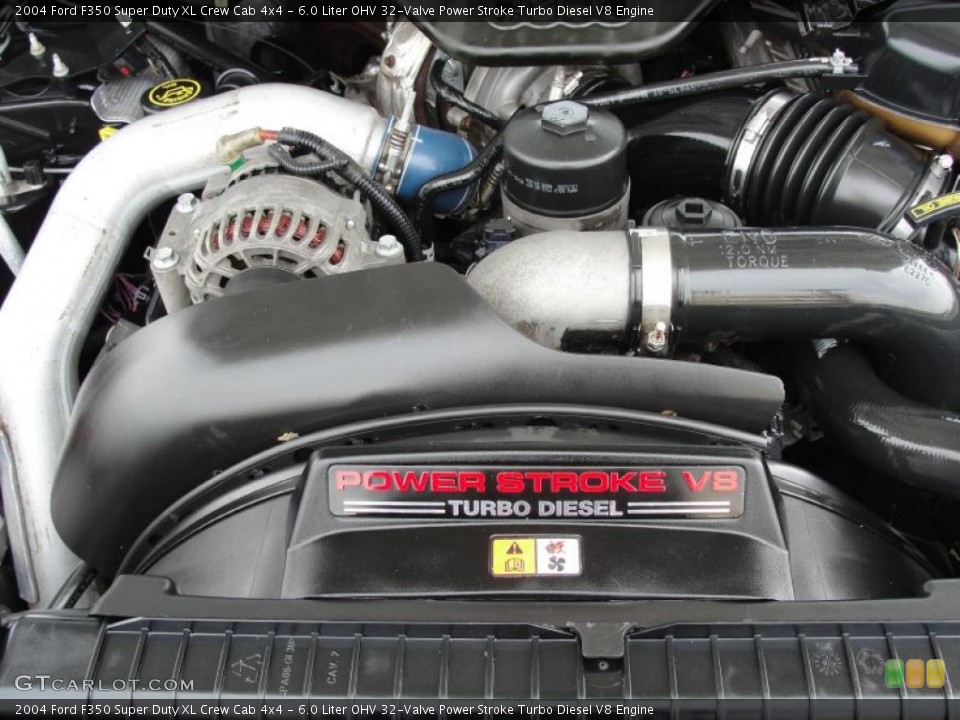 6.0 Liter OHV 32-Valve Power Stroke Turbo Diesel V8 Engine for the 2004 Ford F350 Super Duty #46482171