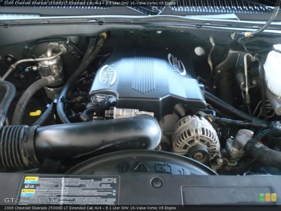 8.1 Liter OHV 16-Valve Vortec V8 Engine for the 2006 Chevrolet Silverado 2500HD #46482588