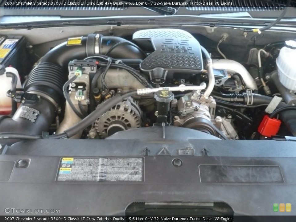 6.6 Liter OHV 32-Valve Duramax Turbo-Diesel V8 Engine for the 2007 Chevrolet Silverado 3500HD #46483137
