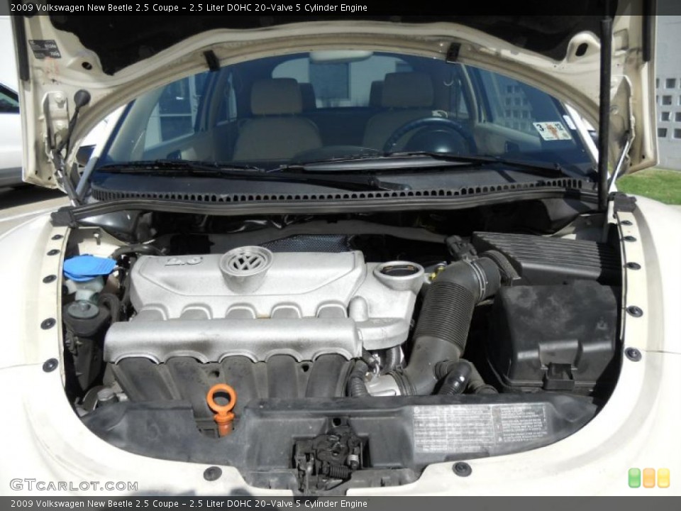 2.5 Liter DOHC 20-Valve 5 Cylinder Engine for the 2009 Volkswagen New Beetle #46483902