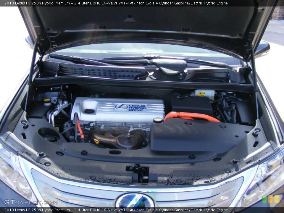 2.4 Liter DOHC 16-Valve VVT-i Atkinson Cycle 4 Cylinder Gasoline/Electric Hybrid Engine for the 2010 Lexus HS #46484688