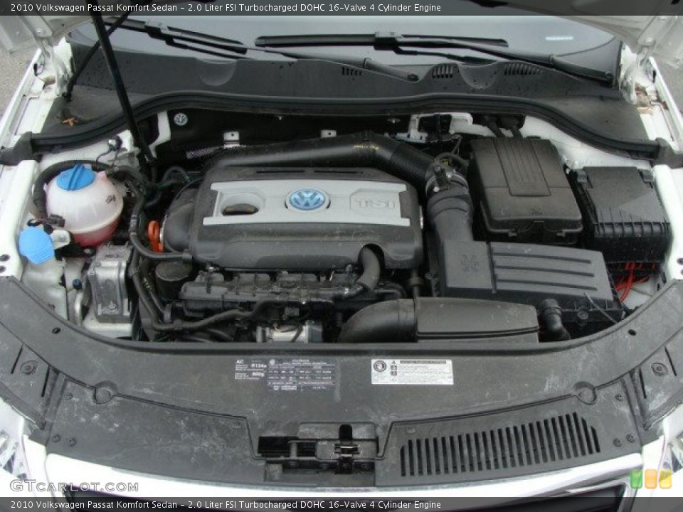 2.0 Liter FSI Turbocharged DOHC 16-Valve 4 Cylinder Engine for the 2010 Volkswagen Passat #46487079