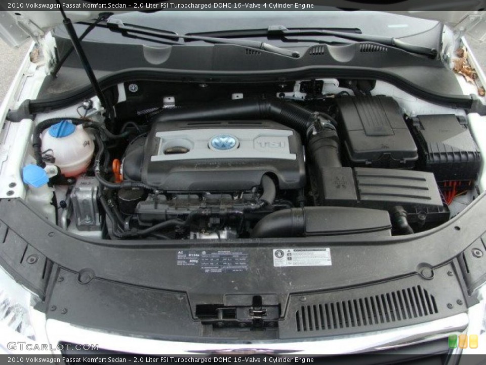 2.0 Liter FSI Turbocharged DOHC 16-Valve 4 Cylinder Engine for the 2010 Volkswagen Passat #46487289