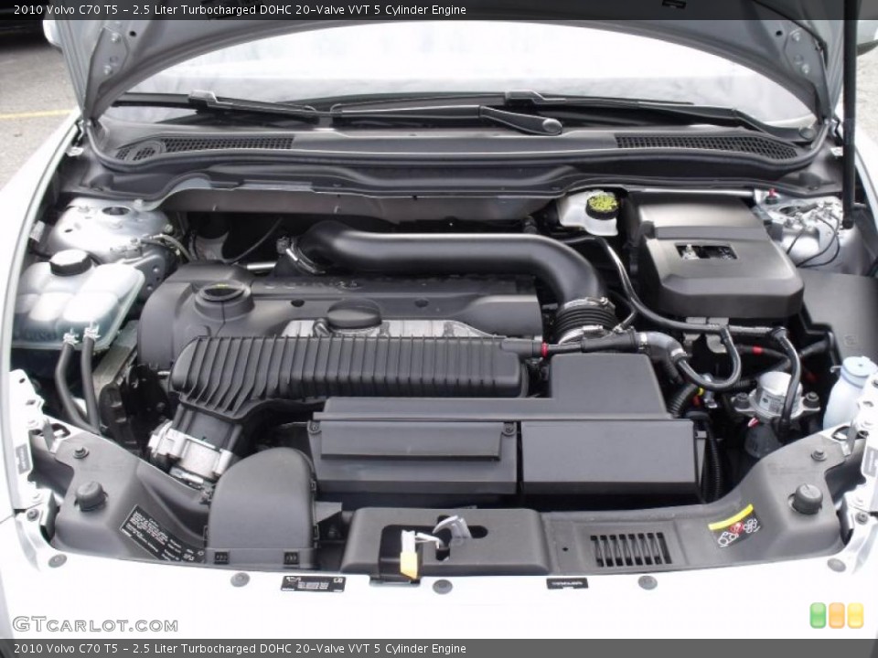 2.5 Liter Turbocharged DOHC 20-Valve VVT 5 Cylinder Engine for the 2010 Volvo C70 #46493211