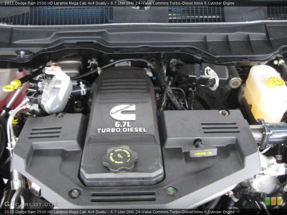 6.7 Liter OHV 24-Valve Cummins Turbo-Diesel Inline 6 Cylinder Engine for the 2011 Dodge Ram 3500 HD #46493790