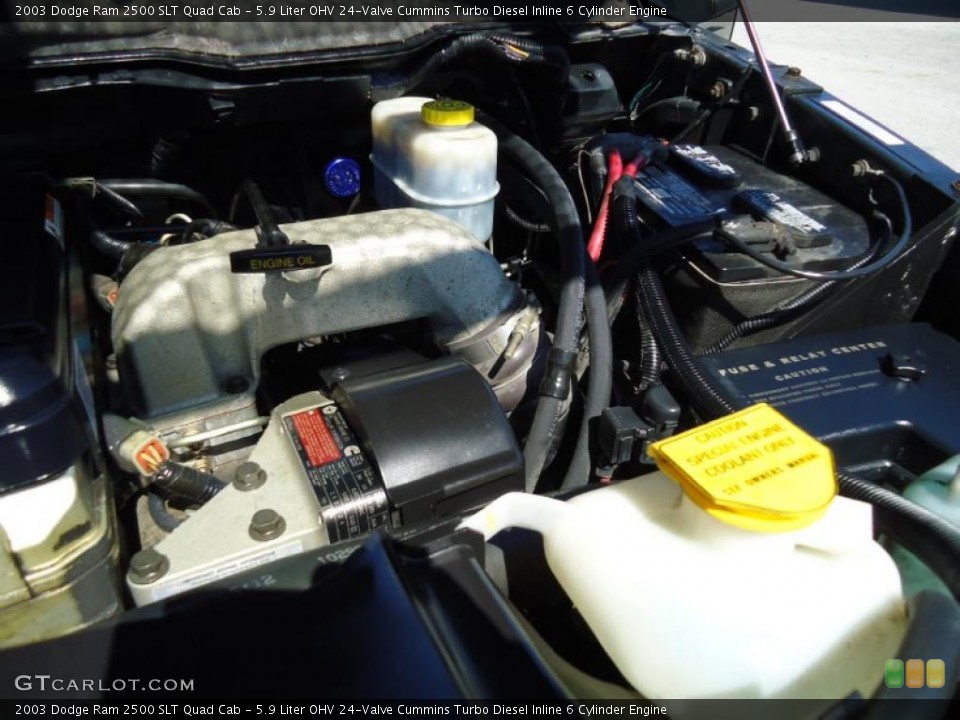 5.9 Liter OHV 24-Valve Cummins Turbo Diesel Inline 6 Cylinder Engine for the 2003 Dodge Ram 2500 #46494429