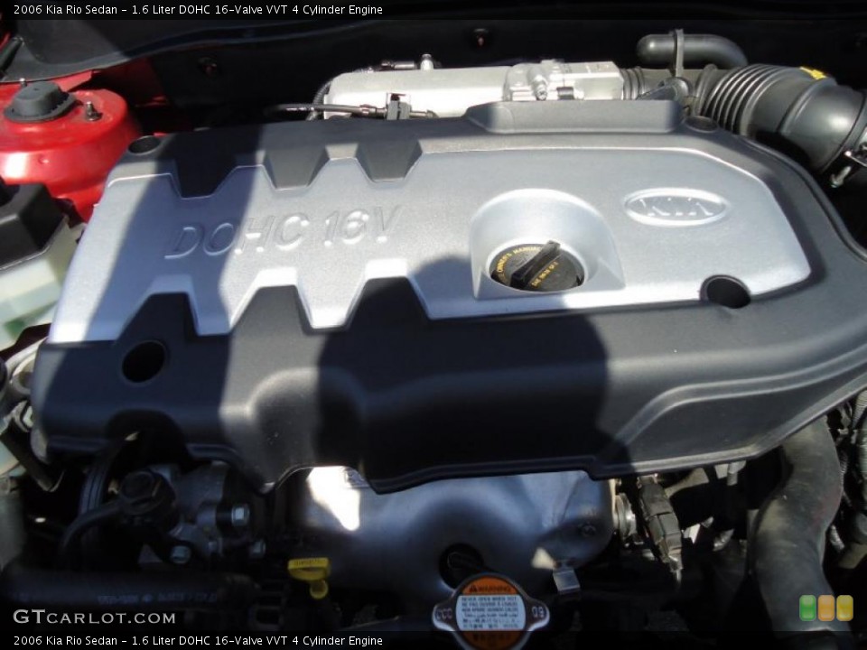 1.6 Liter DOHC 16-Valve VVT 4 Cylinder Engine for the 2006 Kia Rio #46497153