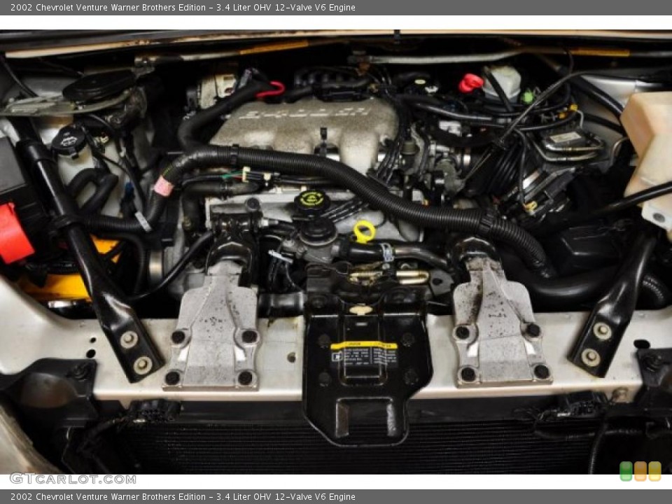 3.4 Liter OHV 12-Valve V6 Engine for the 2002 Chevrolet Venture #46499196
