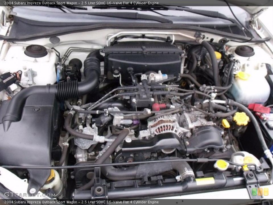2.5 Liter SOHC 16-Valve Flat 4 Cylinder Engine for the 2004 Subaru Impreza #46509347