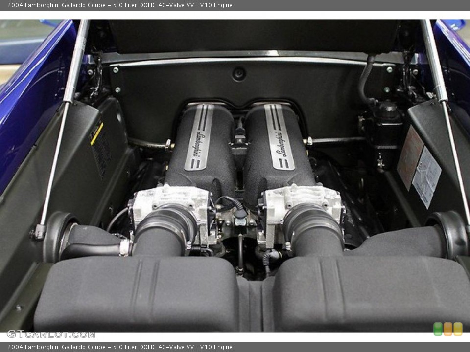 5.0 Liter DOHC 40-Valve VVT V10 Engine for the 2004 Lamborghini Gallardo #46516887