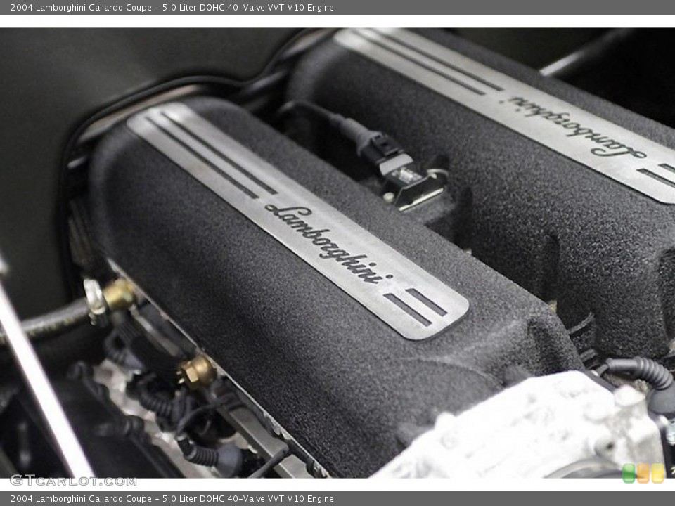 5.0 Liter DOHC 40-Valve VVT V10 Engine for the 2004 Lamborghini Gallardo #46516902