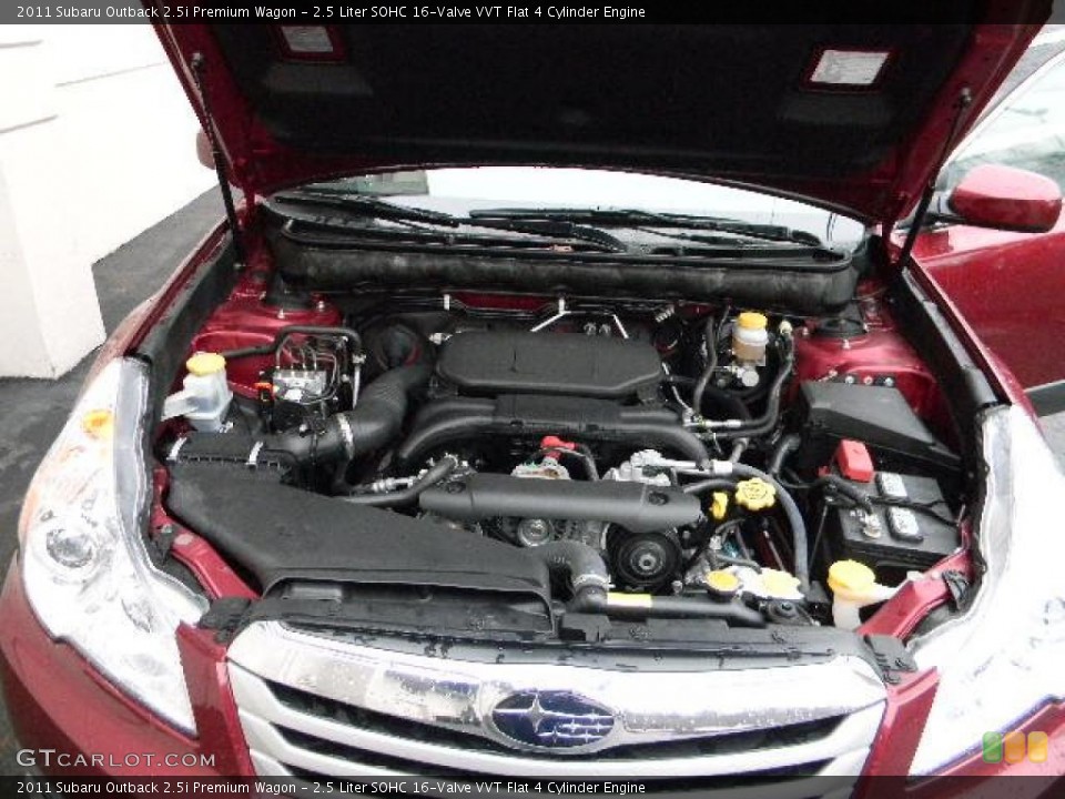 2.5 Liter SOHC 16-Valve VVT Flat 4 Cylinder Engine for the 2011 Subaru Outback #46533423