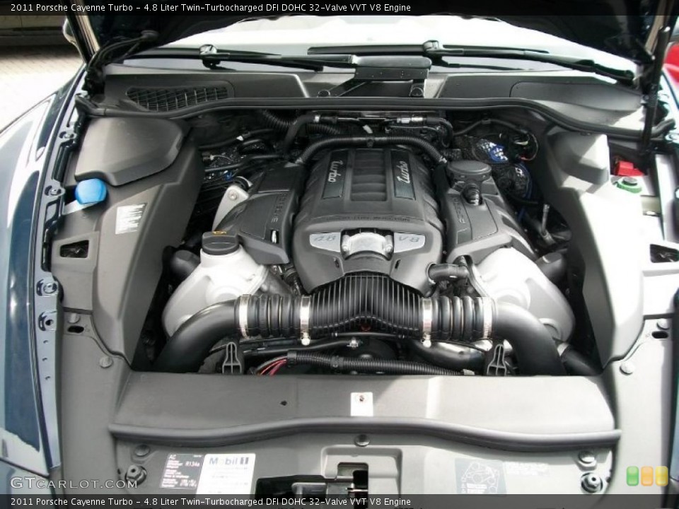 4.8 Liter Twin-Turbocharged DFI DOHC 32-Valve VVT V8 Engine for the 2011 Porsche Cayenne #46551839