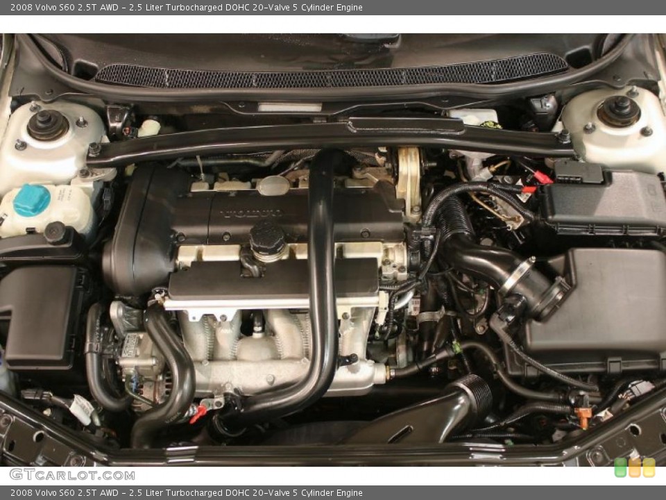 2.5 Liter Turbocharged DOHC 20-Valve 5 Cylinder Engine for the 2008 Volvo S60 #46564000