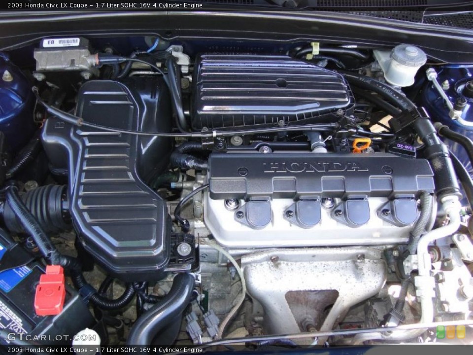 1.7 Liter SOHC 16V 4 Cylinder Engine for the 2003 Honda Civic #46571854
