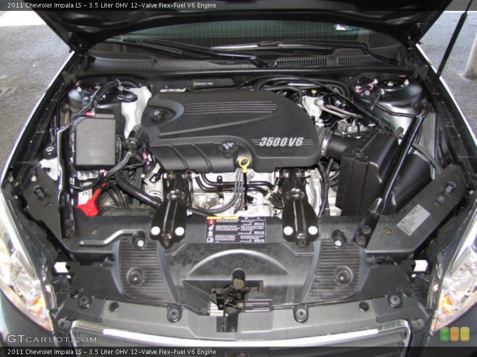 3.5 Liter OHV 12-Valve Flex-Fuel V6 Engine for the 2011 Chevrolet Impala #46590204
