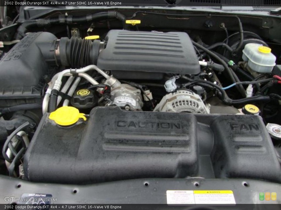 4.7 Liter SOHC 16-Valve V8 Engine for the 2002 Dodge Durango #46597832