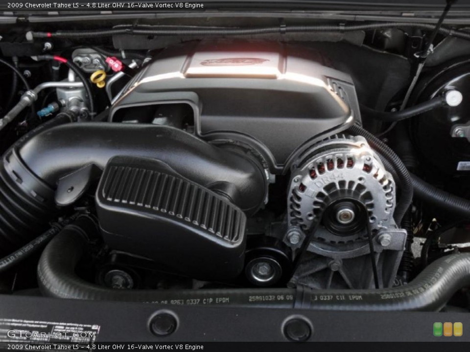4.8 Liter OHV 16-Valve Vortec V8 Engine for the 2009 Chevrolet Tahoe #46603241