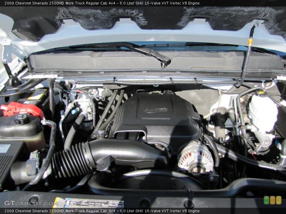 6.0 Liter OHV 16-Valve VVT Vortec V8 Engine for the 2009 Chevrolet Silverado 2500HD #46612831