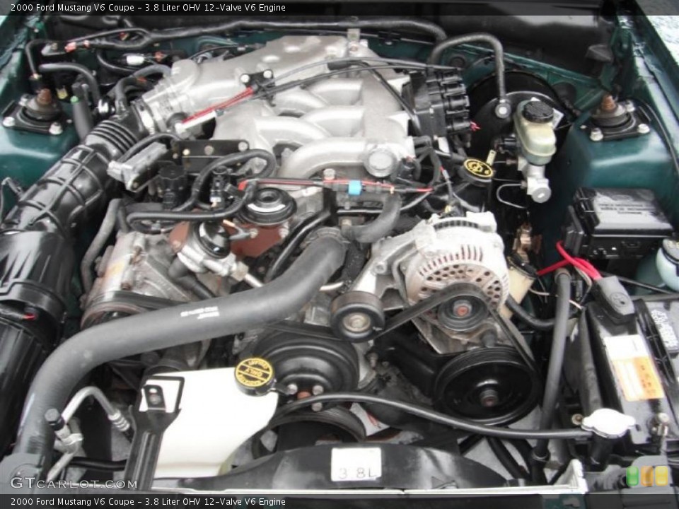 3.8 Liter OHV 12-Valve V6 Engine for the 2000 Ford Mustang #46621327
