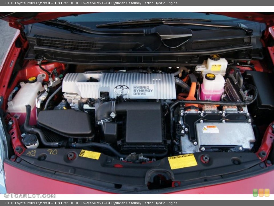 1.8 Liter DOHC 16-Valve VVT-i 4 Cylinder Gasoline/Electric Hybrid Engine for the 2010 Toyota Prius #46629385
